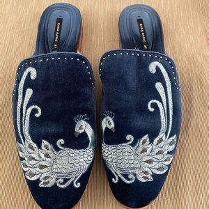 Zara Velvet Mules